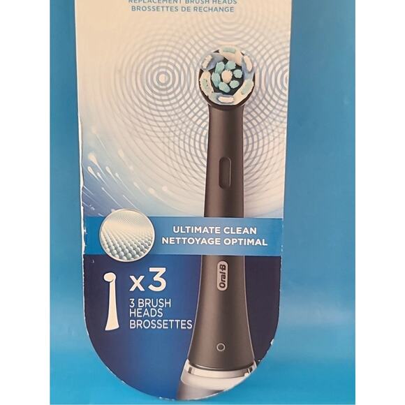 Oral-B iO Ultimate Clean Replacement Brush Head - Black (3 Pack) - Picture 2 of 10